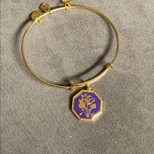 Gold and Purple Alex and Ani Bracelet